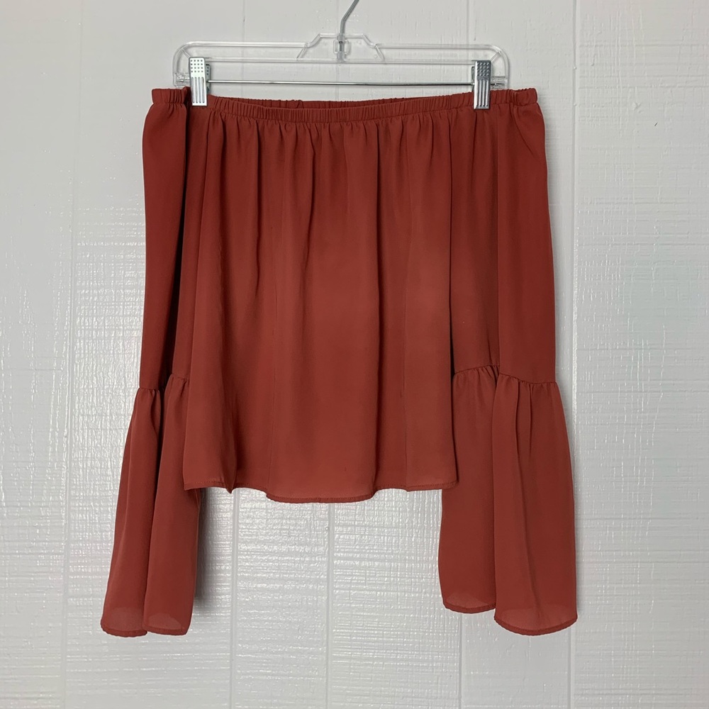 Belle Sleeve Off The Shoulder Crop Top